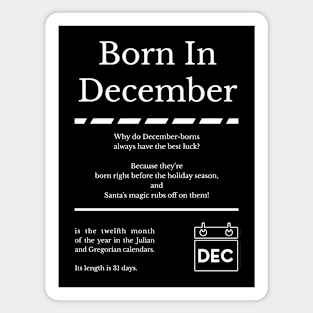 Born in December Magnet